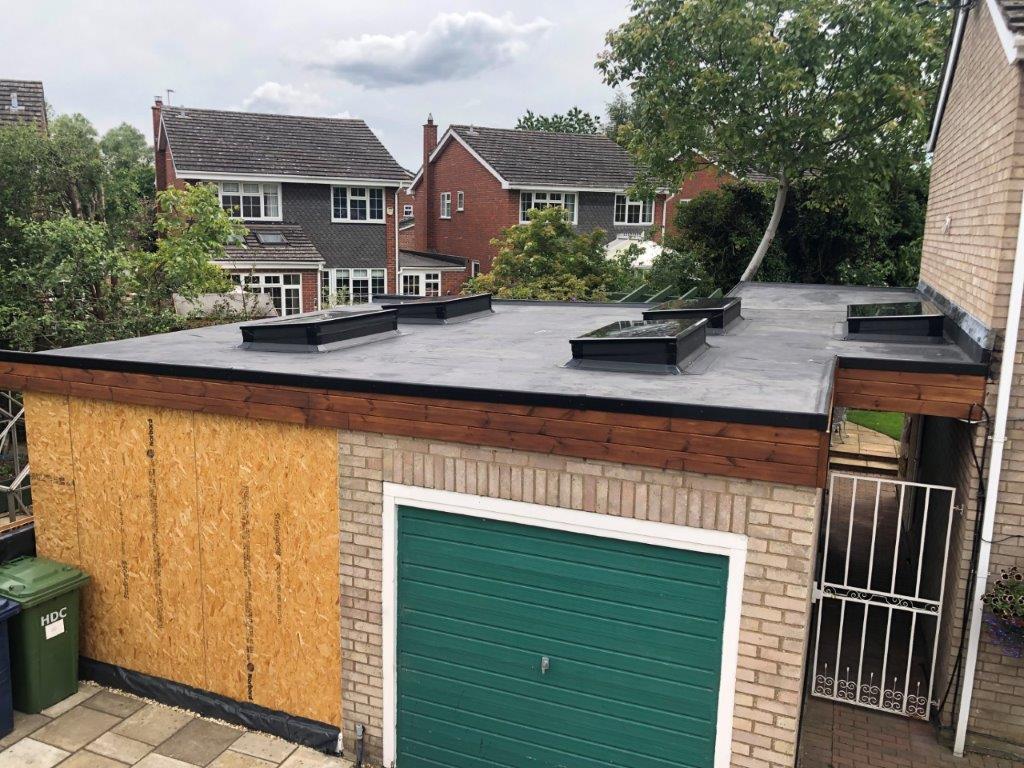 Flat Roofing work example 3 - UK residential property