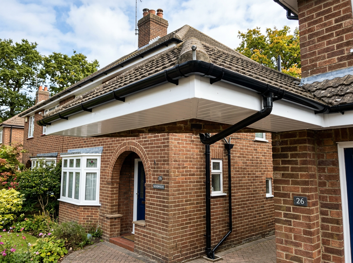 Guttering & Fascias work example 3 - UK residential property