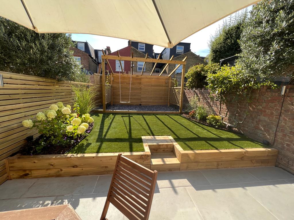 Landscaping & Garden Design work example 1 - UK residential property