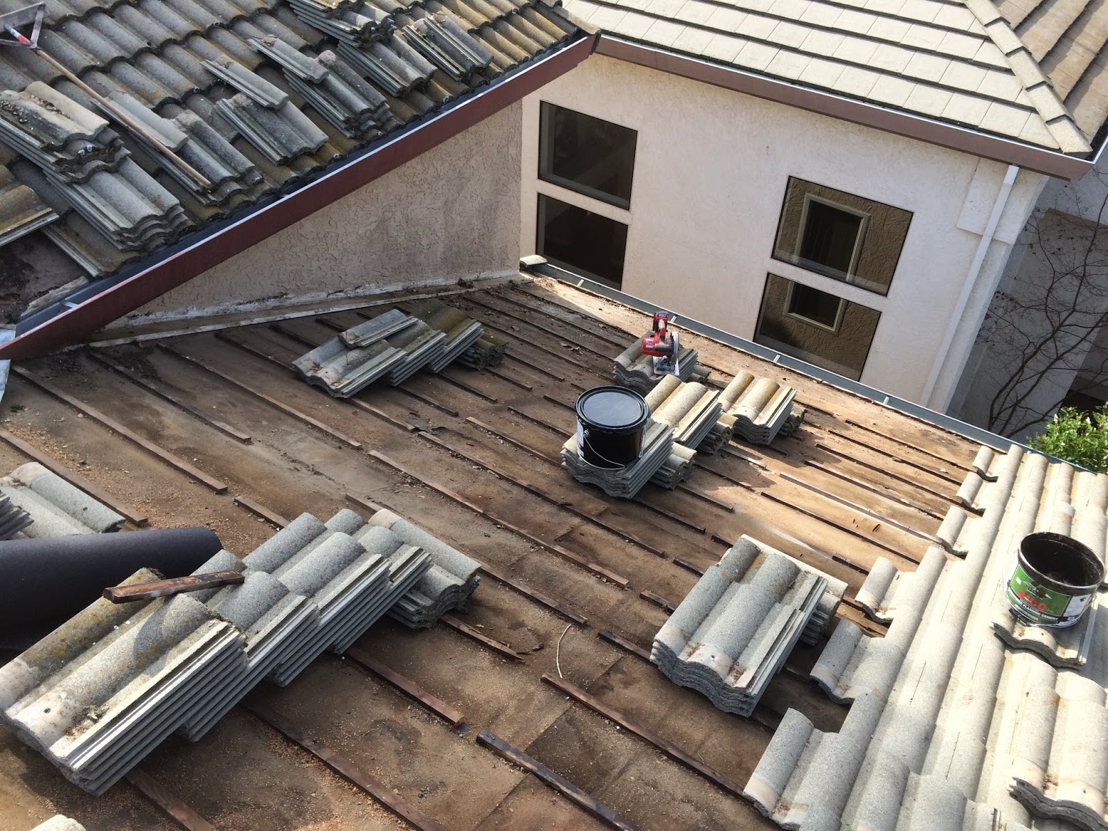 Roof Repairs work example 5 - UK residential property